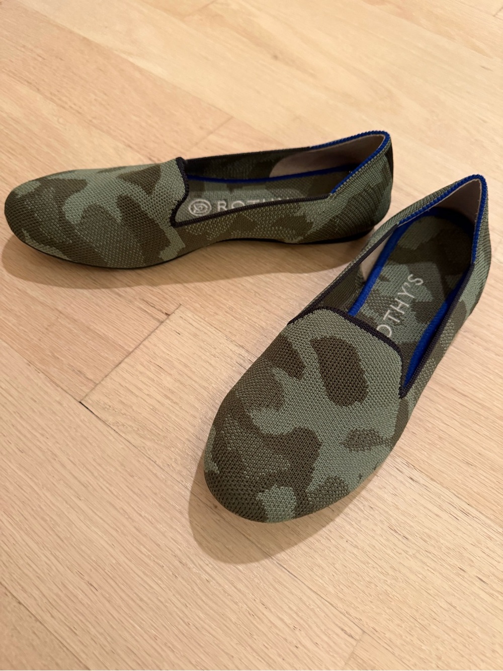 Rothy’s Olive Green Camo Loafers - Picture 2 of 4